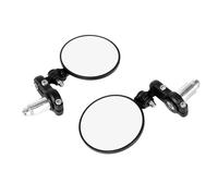 NANGAEBPPW Guidon De Miroir De Moto pour Ducati Etc 7/8" 22mm Extrémité De La Barre De Poignée Universelle Rétroviseur Latéral avec Lumière LED(Folding Mirror)