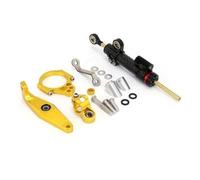 NANGAEBPPW Kit De Fixation Pour Amortisseur Direction Moto Pour Yamaha MT09 MT-09 SP 2021 2022 2023 2024 Motif Carbone(Model F)