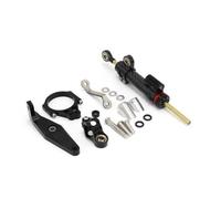 NANGAEBPPW Kit De Fixation Pour Amortisseur Direction Moto Pour Yamaha MT09 MT-09 SP 2021 2022 2023 2024 Motif Carbone(Model D)
