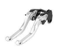 NANGAEBPPW Leviers De Frein Et D'embrayage Courts Réglables Pour Suzuki GSXR1000 GSXR-1000 2009-2022 Accessoires Moto(Argent)
