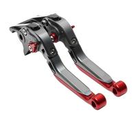 NANGAEBPPW Leviers De Frein Et D'embrayage Extensibles Et Pliables Pour Moto Pour ADV150 2017-2024 Accessoires CNC Poignée Réglable(Red Titanium)
