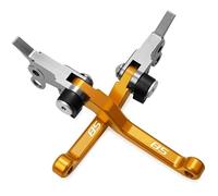 NANGAEBPPW Leviers De Frein Et D'embrayage Pivotants Pour Moto Pour HUSQVARNA TC85 TC 85 2017 2018 Poignées De Freins Pour Moto Tout-terrain Accessoires(Or)