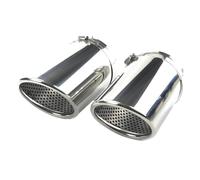 NANGAEBPPW Pour A6 C6 4F Q7 4L 2005-2011 Accessoires De Silencieux D'échappement En Acier Inoxydable Cache-tuyau Réaménagement Extérieur(Argent)