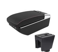 NANGAEBPPW Pour C&hevrolet Pour Aveo T200 T250 T255 Boîte D'accoudoir De Voiture Console Centrale Boîte De Rangement Avec USB(A1 Noir rouge 7USB)