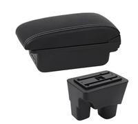 NANGAEBPPW Pour C&hevrolet Pour Onix 2020 2021 2022 2023 2024 Boîte À Accoudoir De Voiture Boîte De Rangement Accessoires Auto Retrofit Intérieur(B3 Noir blanc 3USB)