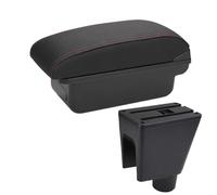 NANGAEBPPW Pour C&hevrolet Pour Spark Boîte D'accoudoir Pour C&hevrolet Pour Spark 3 III Pour Aveo T200 Boîte De Rangement Accoudoir Auto(C1 Noir rouge PAS d'USB)