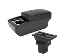 NANGAEBPPW Pour C&hevrolet Pour Trax Boîte D'accoudoir Pour C&hevrolet Pour Trax Pour Tracker 2015-2019 Accoudoir Auto Boîte De Rangement Bras(A1 Noir rouge SANS USB)