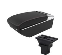 NANGAEBPPW Pour C&hevrolet Pour Trax Pour Tracker 2015 2016 2017 2018 Boîte D'accoudoir Auto Boîte De Rangement Auto Accessoires(A1 Noir rouge 7USB)
