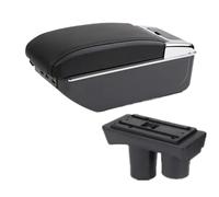 NANGAEBPPW Pour Citroen C2 C3 Boîte D'accoudoir Boîte De Rangement Pièces Retrofit Intérieur Accessoires Auto(D2 ligne noire 7USB)