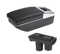 NANGAEBPPW Pour Citroen C2 C3 Boîte D'accoudoir Boîte De Rangement Pièces Retrofit Intérieur Accessoires Auto(Ligne noire A2 Pas d'USB)