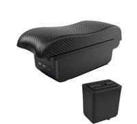 NANGAEBPPW Pour Citroën Pour Berlingo Accoudoir De Voiture Boîte De Rangement Accessoires Auto Interface De Chargement USB(B2 ligne noire 3USB)