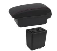 NANGAEBPPW Pour Citroen Pour Berlingo Accoudoir Pièces De Rétrofit Boîte De Rangement Auto Chargeur USB Interface(Ligne rouge B1)