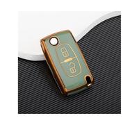 NANGAEBPPW pour Citroen pour Xsara pour Picasso C2 C3 C4 C5 C6 C8 2 3 Boutons Coque Étui De Clé Voiture en TPU Accessoire(Vert,2 Button)