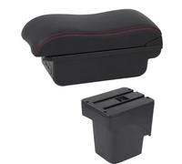 NANGAEBPPW Pour F&ord Pour Focus 2 Mk2 2005 2006 2007-2011 Boîte À Accoudoir Auto Accoudoir Console Centrale Rangement Double Couche(C2 Ligne rouge)