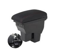 NANGAEBPPW Pour Fit Accoudoir Pour Jazz Pour WRV Boîte D'accoudoir Auto 2015-2020 Kit De Rétrofitage Boîte De Rangement Intérieur 3USB(Cuir véritable B1)