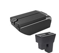 NANGAEBPPW Pour Fit Pour Jazz 2 2008 2009 2010 2011 2012 2013 Boîte De Bras De Voiture Boîte De Rangement De Bras Accessoires De Voiture(B2 Ligne noire 7USB)