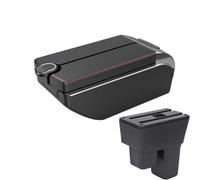 NANGAEBPPW Pour Fit Pour Jazz 2 2008 2009 2010 2011 2012 2013 Boîte De Bras De Voiture Boîte De Rangement De Bras Accessoires De Voiture(B1 Red line 7 usb)