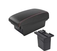 NANGAEBPPW Pour Holden Pour Cruze 2009 2010 2011 2012 2013 2014 2015 Boîte D'accoudoir Console Centrale Boîte De Rangement(B1 Noir rouge 3USB)
