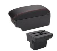 NANGAEBPPW Pour Holden Pour Cruze Boîte D'accoudoir 2009 2010 2011 2012 2013 2014 2015 Boîte D'accoudoir Bras Boîte De Rangement Console Centrale(A1 Noir rouge 7USB)