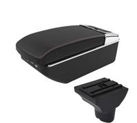 NANGAEBPPW Pour Hyundai I20 2012 Boîtier D'accoudoir Auto Pièces Intérieures Pièces De Rechange Boîte De Rangement Accessoire Auto(A1 Noir rouge 7USB)