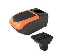 NANGAEBPPW Pour Hyundai I20 2012 Boîtier D'accoudoir Auto Pièces Intérieures Pièces De Rechange Boîte De Rangement Accessoire Auto(B2 Orange frame 6USB)