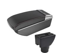 NANGAEBPPW Pour Hyundai Pour Getz Boîtier D'accoudoir Boîtier D'accoudoir Auto Boîtier De Rangement Avec Renfort Et Surélévation(B1 Black red NO USB)