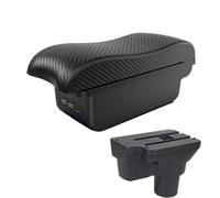 NANGAEBPPW Pour Hyundai Pour SOLARIS Pour Solaris 2 Pour Accent Pour Verna 2017 2018 2019 2020 2021 2022 2023 2024 Boîte D'accoudoir Voiture(B2 ligne noire 3USB)
