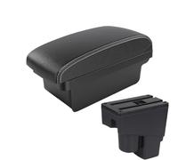 NANGAEBPPW Pour Jazz I 2005 2006 2007 2008 Boîte D'Accoudoir Centrale Accessoires Intérieurs Avec USB(A3 Black white NO USB)