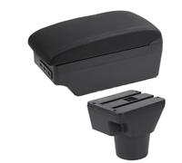 NANGAEBPPW Pour KIA Pour Rio 2 Boîtier D'accoudoir Pour KIA Pour Rio 2006-2011 Boîtier D'accoudoir Auto Accessoires Intérieur Boîte De Rangement Rénovation(C2 ligne noire 7USB)