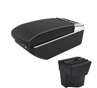 NANGAEBPPW Pour KIA Pour Rio 3 Boîte D'accoudoir Pour K2 Pour X-line Pour Rio 3 2011-2016 Accessoires Accoudoir Auto Intérieur Boîte De Rangement(A3 Noir blanc 7USB)