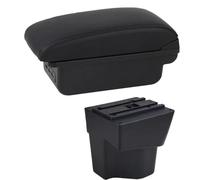NANGAEBPPW Pour KIA Pour Rio 5 2012 2013 2014 2015-2019 Boîte D'accoudoir Auto Accoudoir En Cuir Boîte De Rangement De Console Centrale(C1 Ligne noire)