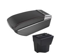 NANGAEBPPW Pour KIA Pour Rio 5 Accoudoir 2014 2013 2012 2015 2016 2017 2018 2019 Boîtier D'accoudoir Boîte De Rangement Accessoires Auto(B1 Black red NO USB)