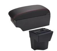 NANGAEBPPW Pour KIA Pour Rio 5 Accoudoir 2014 2013-2019 Pièces Boîtier D'accoudoir Auto Boîte De Rangement Accessoires Auto Intérieur(A1 Noir rouge 7USB)