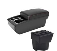 NANGAEBPPW Pour KIA Pour Rio 5 Boîte D'Accoudoir 2012 2014 2013 2015 2016 2017 2018 2019 Pièces Boîte D'accoudoir Auto Boîte De Rangement(A1 Noir rouge SANS USB)