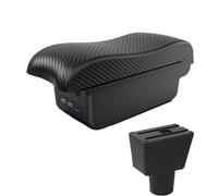 NANGAEBPPW Pour LADA Pour XRAY Boîte À Accoudoir Centrale Boîte Centrale Dédiée Rétrofit Intérieur Avec USB Accessoires Auto(B1 Noir rouge 3USB)
