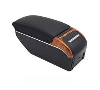 NANGAEBPPW Pour Morris Pour Garages MG ZS Boîte D'accoudoir Accoudoir Central De Console De Stockage Avec Porte-gobelet USB(A-Black black line)