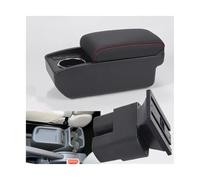 NANGAEBPPW Pour N&issan Pour NV200 Boîte De Rangement D'Accoudoir Central Pour Voiture Porte-gobelet Rénovation Boîte D'Accoudoir Central(B1 Noir rouge 6USB)