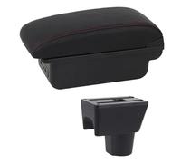 NANGAEBPPW Pour N&issan Pour Terrano 3 Boîte D'accoudoir Centrale Boîte Accoudoir Auto Boîte De Rangement Pièces Auto Accessoires Auto(Ligne Rouge C1)