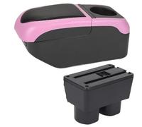 NANGAEBPPW Pour N&issan Pour Tiida Boîte D'accoudoir Pour Sylphy Pour Tiida C11 Pour Latio Boîte D'accoudoir Auto Intérieure Boîte D'accoudoir Centrale(Black Pink)