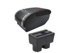 NANGAEBPPW Pour N&issan Pour Tiida C11 Boîte D'accoudoir Pour Tiida Pour Latio Pour Sylphy Boîte D'accoudoir Auto Boîte D'accoudoir Centrale Intérieure(E red line 9USB)