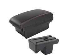 NANGAEBPPW Pour Perodua Pour Axia 2023 Accoudoir Boîte De Rangement D'accoudoir Console Centrale Accessoires Auto Avec USB(A1 Noir rouge SANS USB)