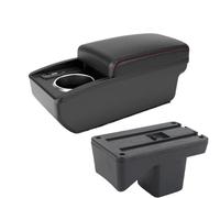 NANGAEBPPW Pour Perodua Pour Axia 2023 Voiture Accoudoir Dédié Boîte De Rangement Console Centrale Accessoires Auto Modifiés(B1 Red line 6 usb)