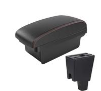 NANGAEBPPW Pour Perodua Pour Axia Boîte D'accoudoir Pour Perodua Pour Axia Console Centrale De Voiture Avec Rangement(A1 Noir rouge SANS USB)