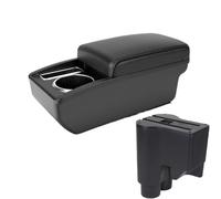 NANGAEBPPW Pour Perodua Pour Myvi 2014-2016 Boîtier D'accoudoir Auto Double Couche Boîte De Rangement Centrale Avec Porte-gobelet USB(Ligne blanche A3 Pas d'USB)