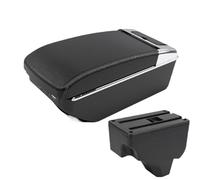 NANGAEBPPW Pour Peugeot 2008 Boîte D'accoudoir Pour Peugeot 208 2019-2024 Boîte De Rangement Accoudoir Auto Pièces Retrofit Accessoires Intérieurs(A3 Noir blanc 7USB)