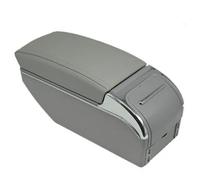 NANGAEBPPW Pour Peugeot 206 207 Boîte D'accoudoir Accoudoir Console Centrale Accessoires De Rangement Auto Pièces De Rétrofit Intérieur Interface USB(B-Gray)