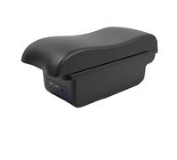 NANGAEBPPW Pour Peugeot 207 Boîte À Accoudoir Centrale Boîte De Rangement Intérieur Accessoires Auto Rétrofit Intérieur(B2 ligne noire 3USB)