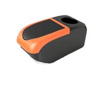 NANGAEBPPW Pour Peugeot 207 Boîte D'accoudoir Voiture Boîte De Rangement Centrale Transformation Intérieure Accessoires Voiture(B2 Orange frame 6USB)