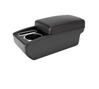 NANGAEBPPW Pour Peugeot 207 Pour Car Armrest Box Pour Central Storage Box Pour Interior Retrofit Pour Car Accessories(B1 Black line NO USB)