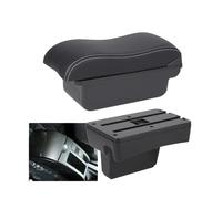 NANGAEBPPW Pour Peugeot 307 2001 2002 2003 2004 2005 2006 2007 2008 Accoudoir Auto Accessoires Auto Boîte De Rangement Véhicule(C3 Noir blanc SANS USB)